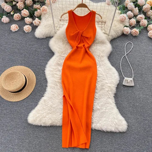 Stylish Hollow Out Bodycon Dress with Off-shoulder Slit - Image 15