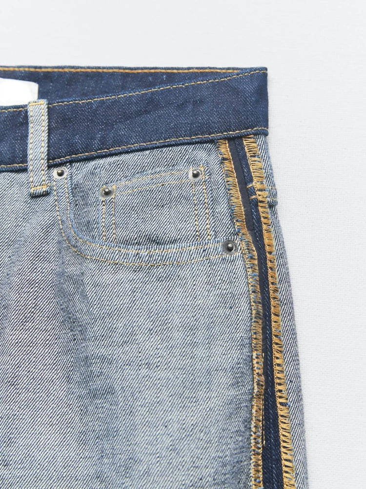 Women's High-waisted Wide-leg Jeans for Autumn Casual Style - Image 7