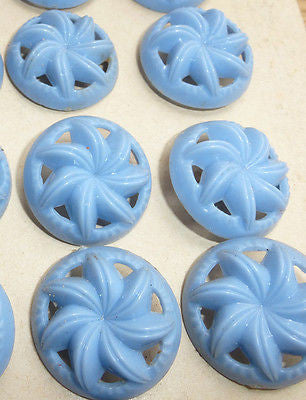 24 Amazing Vintage SWIRL Buttons -Choice of 7 Colours + 2 Sizes