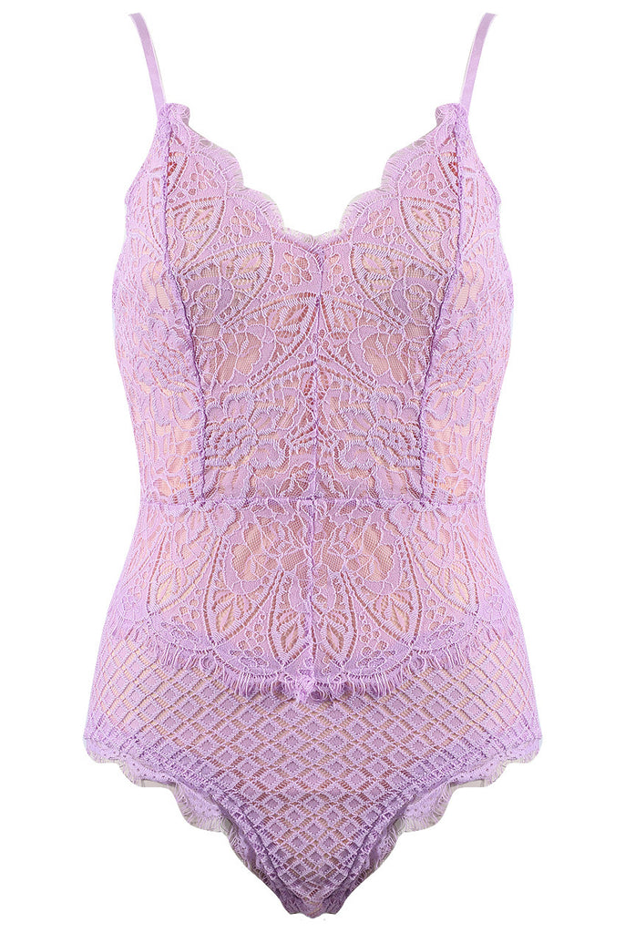 lilac lace bodysuit