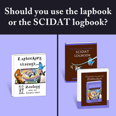 Should you use the SCIDAT logbook or the lapbook? {Sassafras Science Questions}