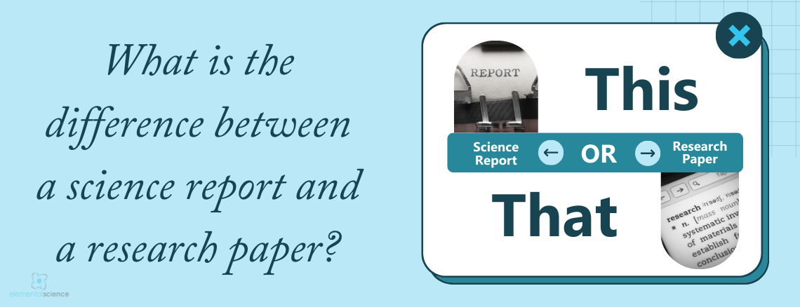 In the middle school and high school years, students frequently receive assignments for research papers or reports in science and history. But what is the difference? And how to you go about writing both of these?