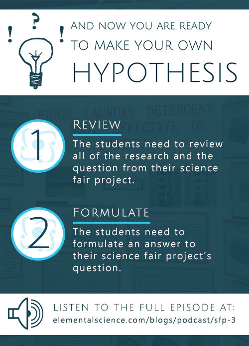 Now you are ready to make an educated guess (How to make a hypothesis) -