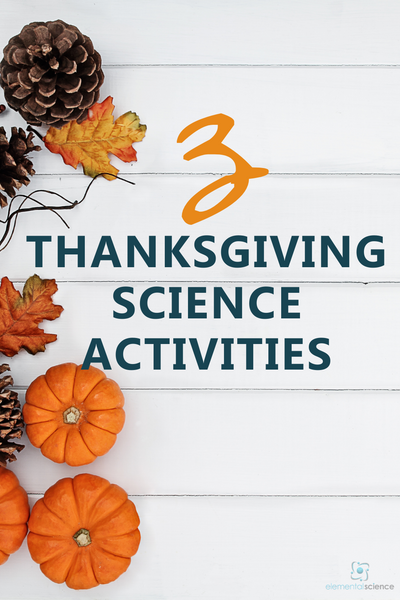 3 Thanksgiving science activities you can use to add a bit of science fun to your holiday.