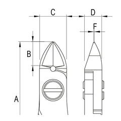 Grobet USA® Teborg® Large Oval Cutters - Flush - Default Title