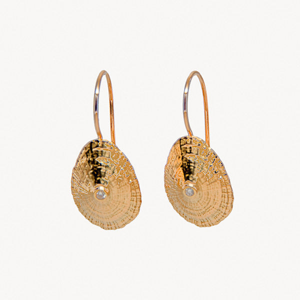 Unique 14K Gold and Diamond Fiji Earrings – Dana Betts