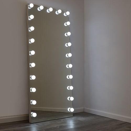 floor mirror with led lights