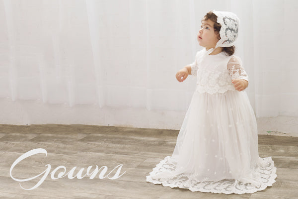 Girls Christening Dresses and Gowns 