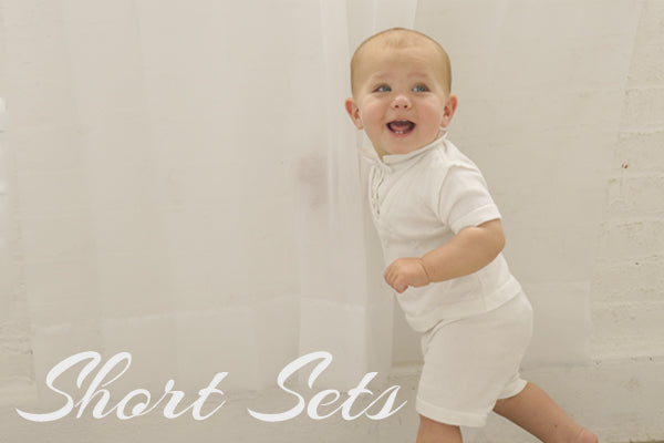 Boys Christening Short Set