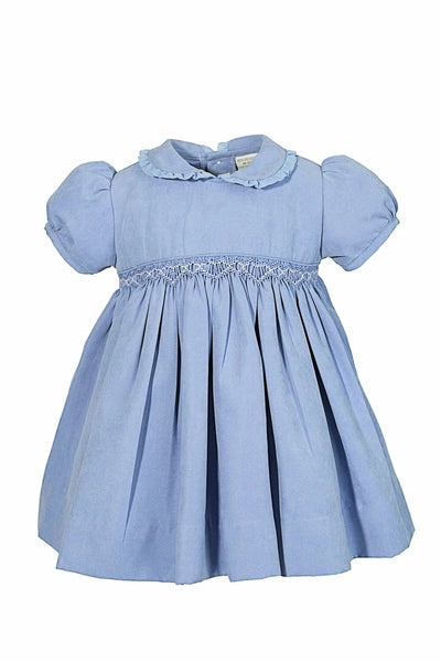 Suede Short Sleeve Baby Girl Dress