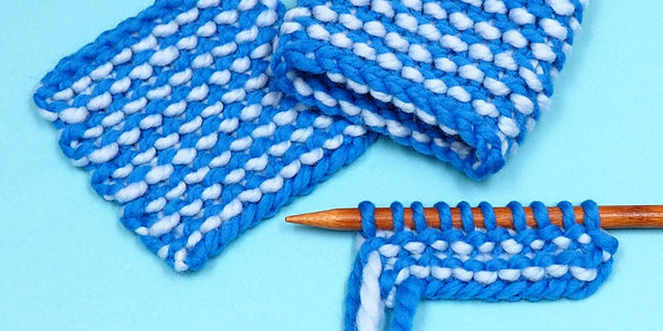 Two-Color Garter Stitch