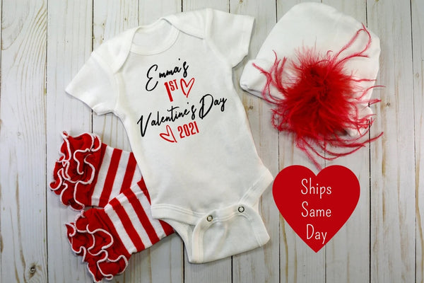 Valentine's Day Onesie Set