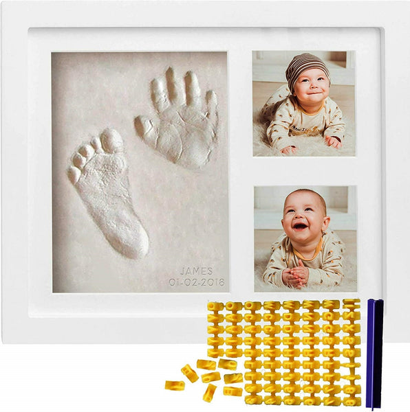 Baby Hand and Footprint Kit - Baby Footprint Kit, Newborn Keepsake Frame,  Baby Handprint Kit, Personalized Baby Gifts, Nursery Decor, Baby Shower  Gifts for Girl…