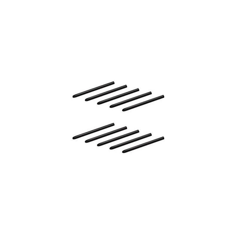 10 Pack Black Replacement Nibs for Wacom Bamboo & Intuos Pens