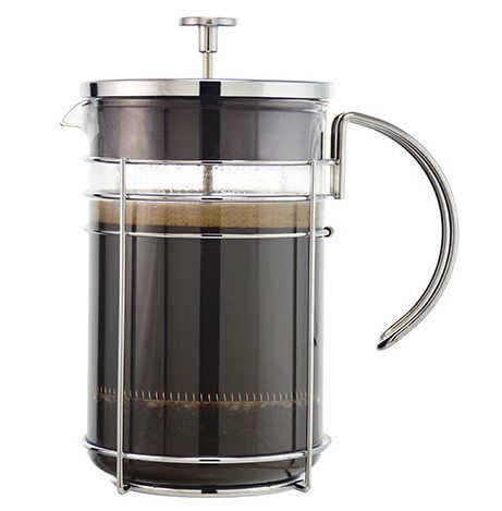 GROSCHE MADRID Premium French press | Side view with tea 1500 ml