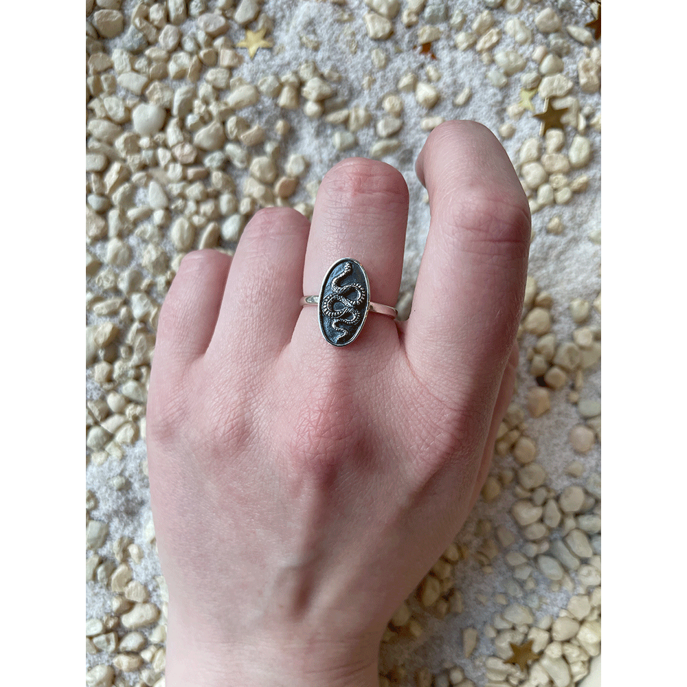 Oval Snake Ring