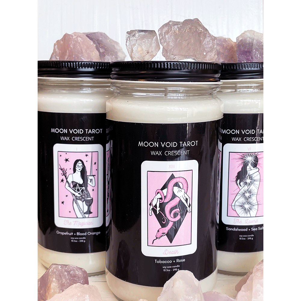 Moon Void Tarot Candles