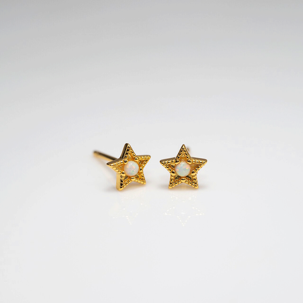 Pave Star Studs