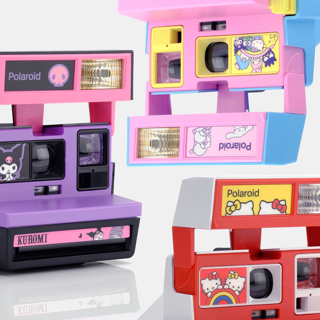 All three Sanrio Polaroid cameras by Retrospekt