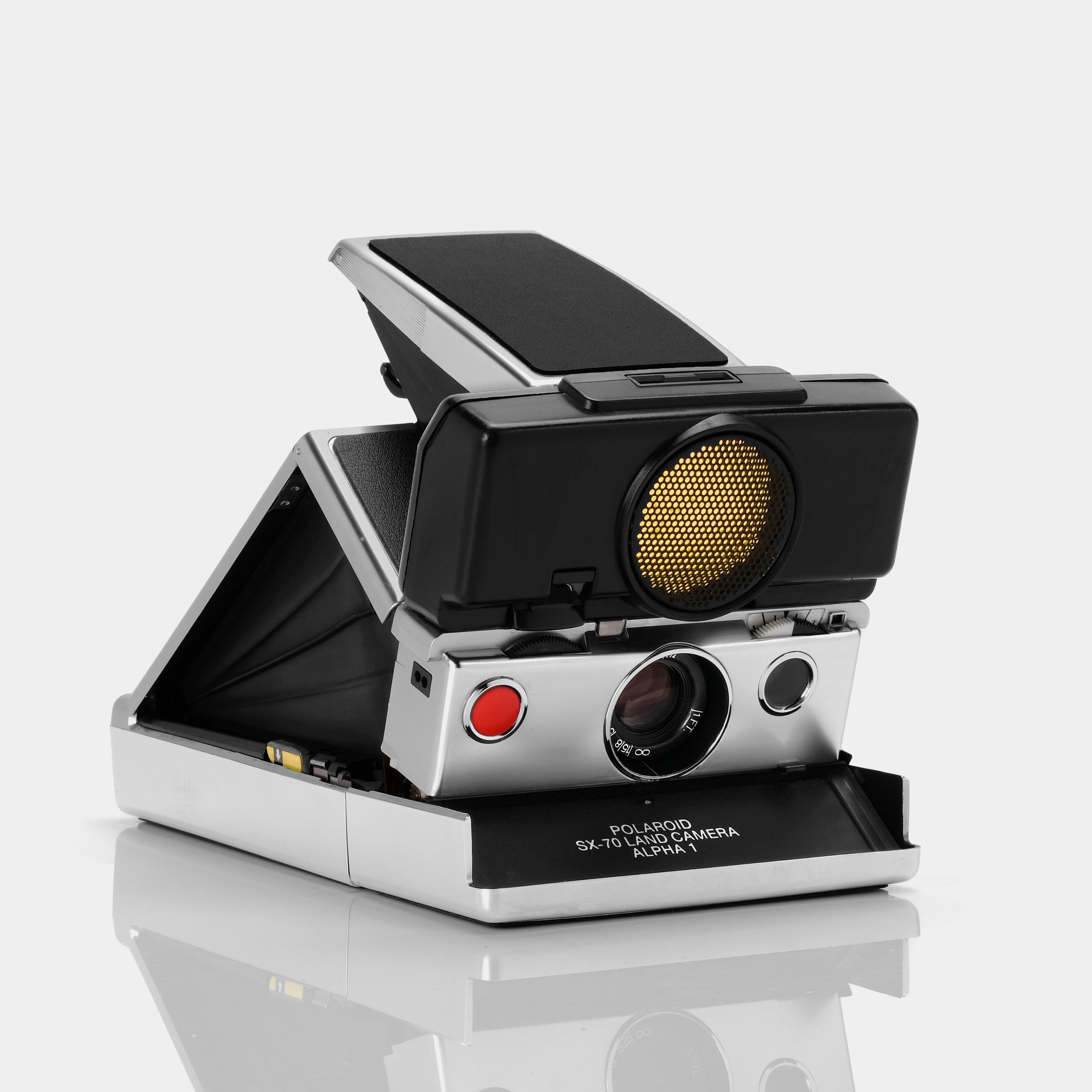 Polaroid SX-70 Sonar Autofocus Chrome Folding Instant Film Camera