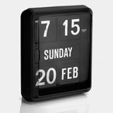 Twemco BQ-1700 Black Calendar Flip Wall Clock – Retrospekt