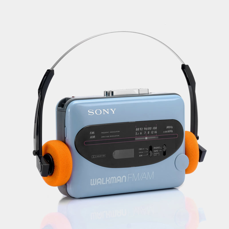 Sony Walkman WM-F38/F68 Sky Blue AM/FM Portable Cassette Player – Retrospekt