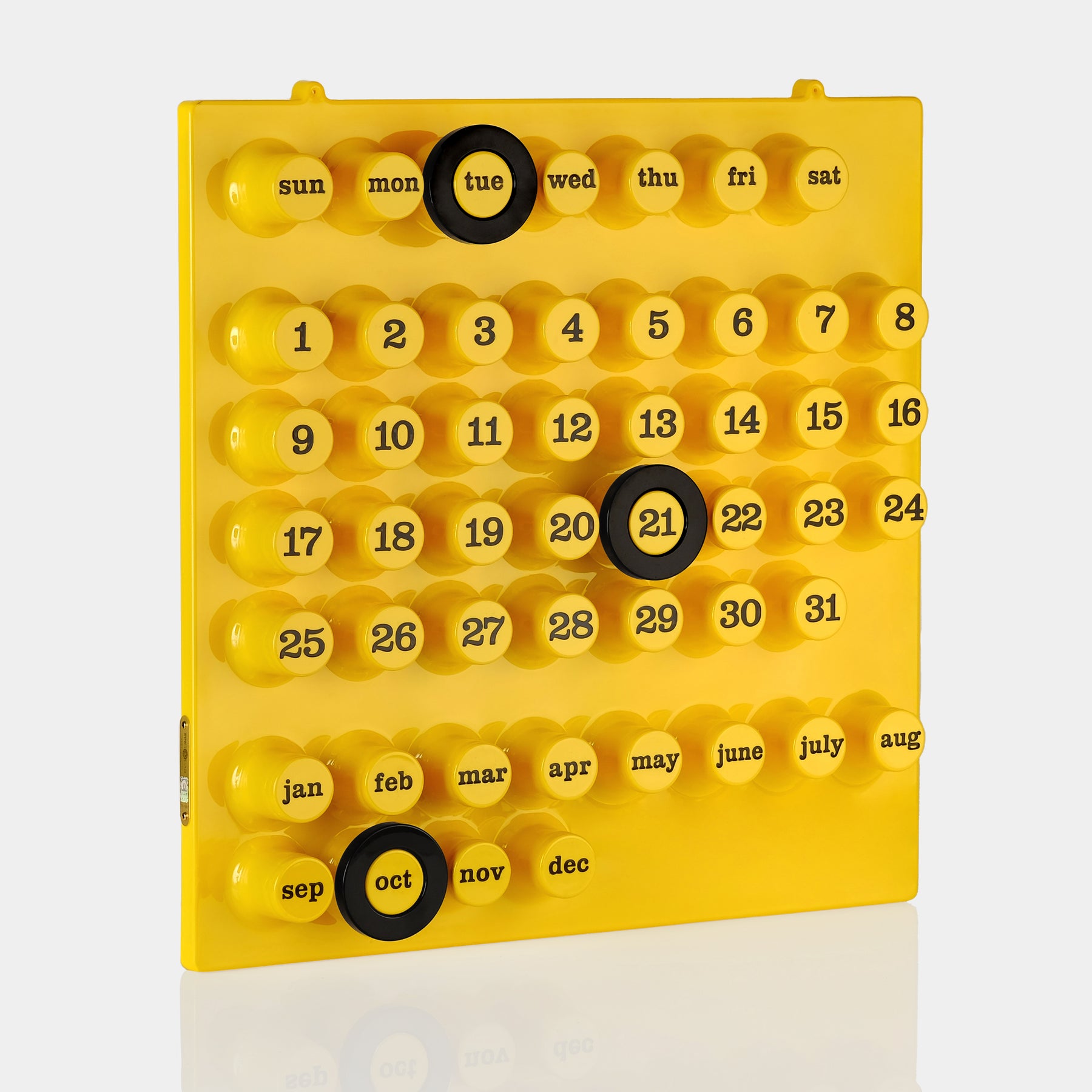 Euroway RingADate Yellow Perpetual Wall Calendar