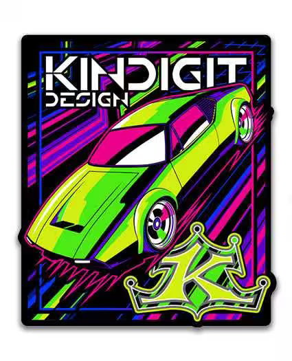 Sticker - Fast Times Pantera - Kindig-it Design 