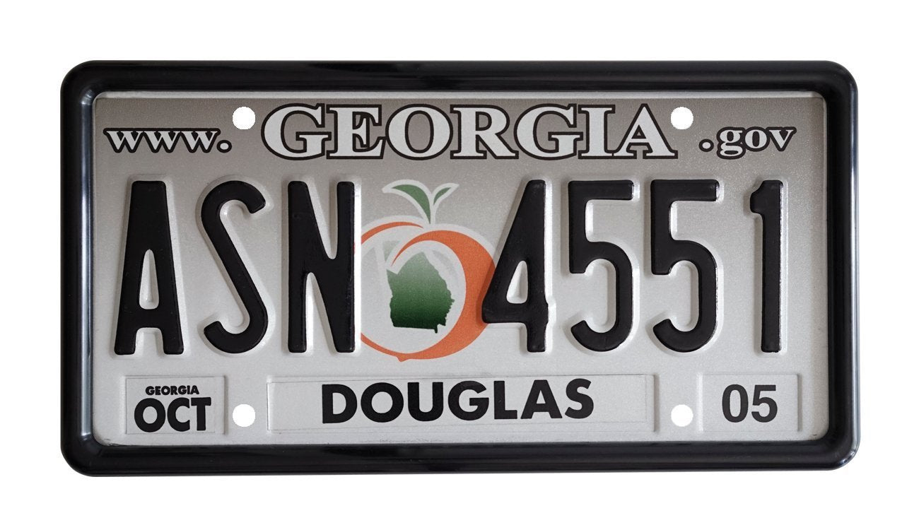 tabless license plate frame