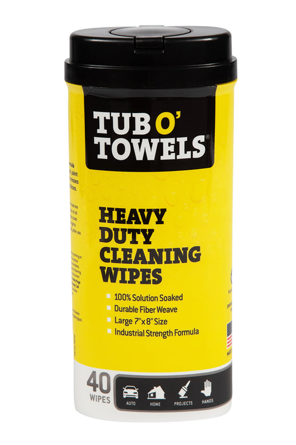 Tub O’ Towels® Heavy Duty Cleaning Wipes, 40 Count