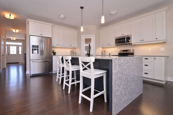 hardwood flooring in a kitchen