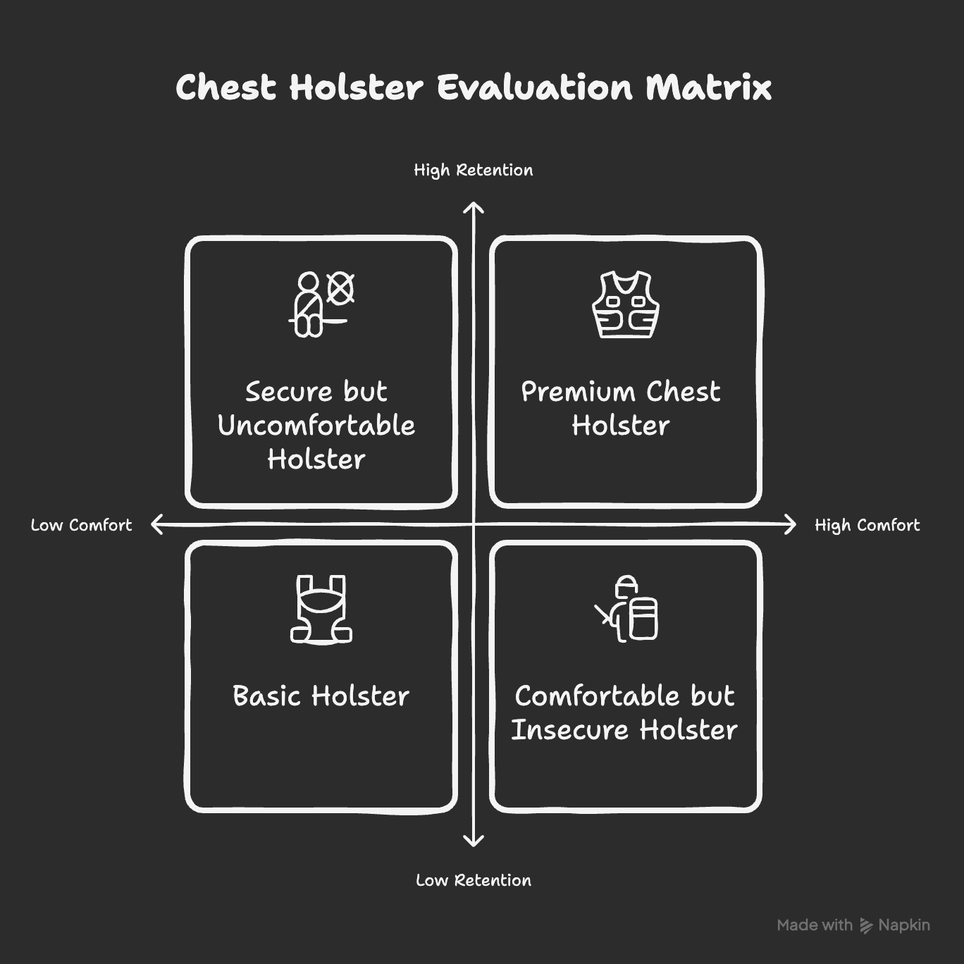 chest holster evaluation matrix