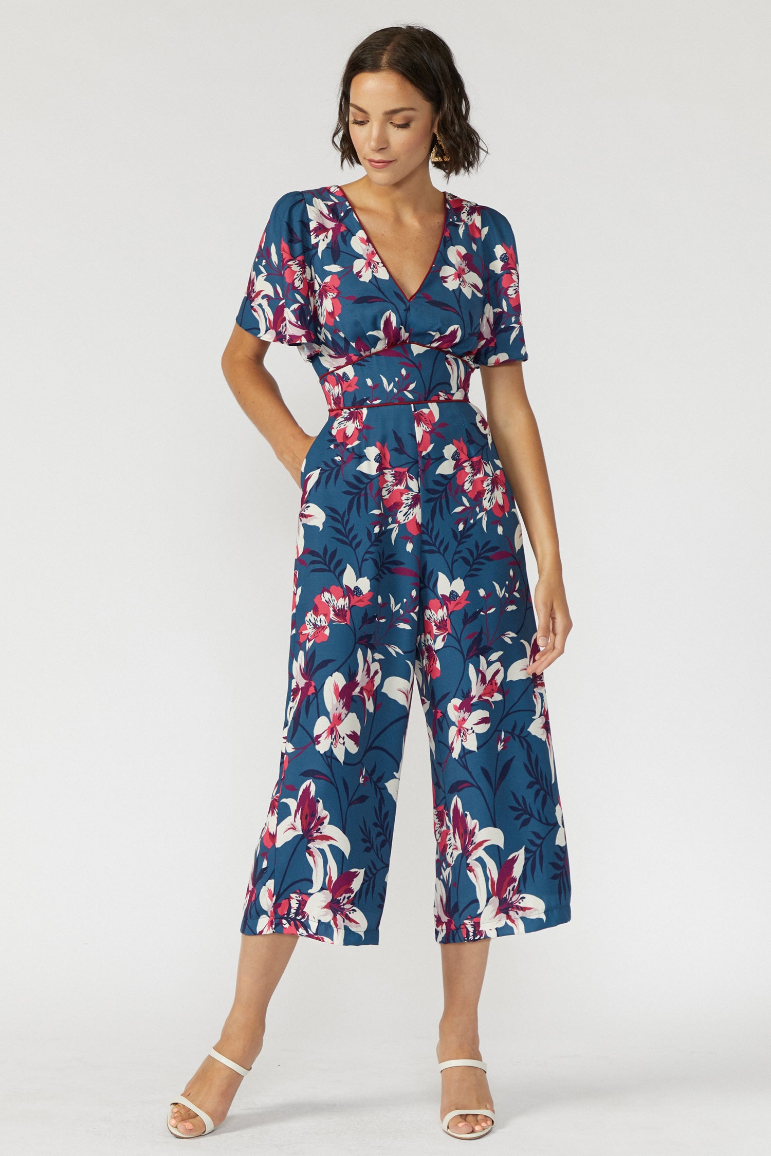 flowery jumpsuit