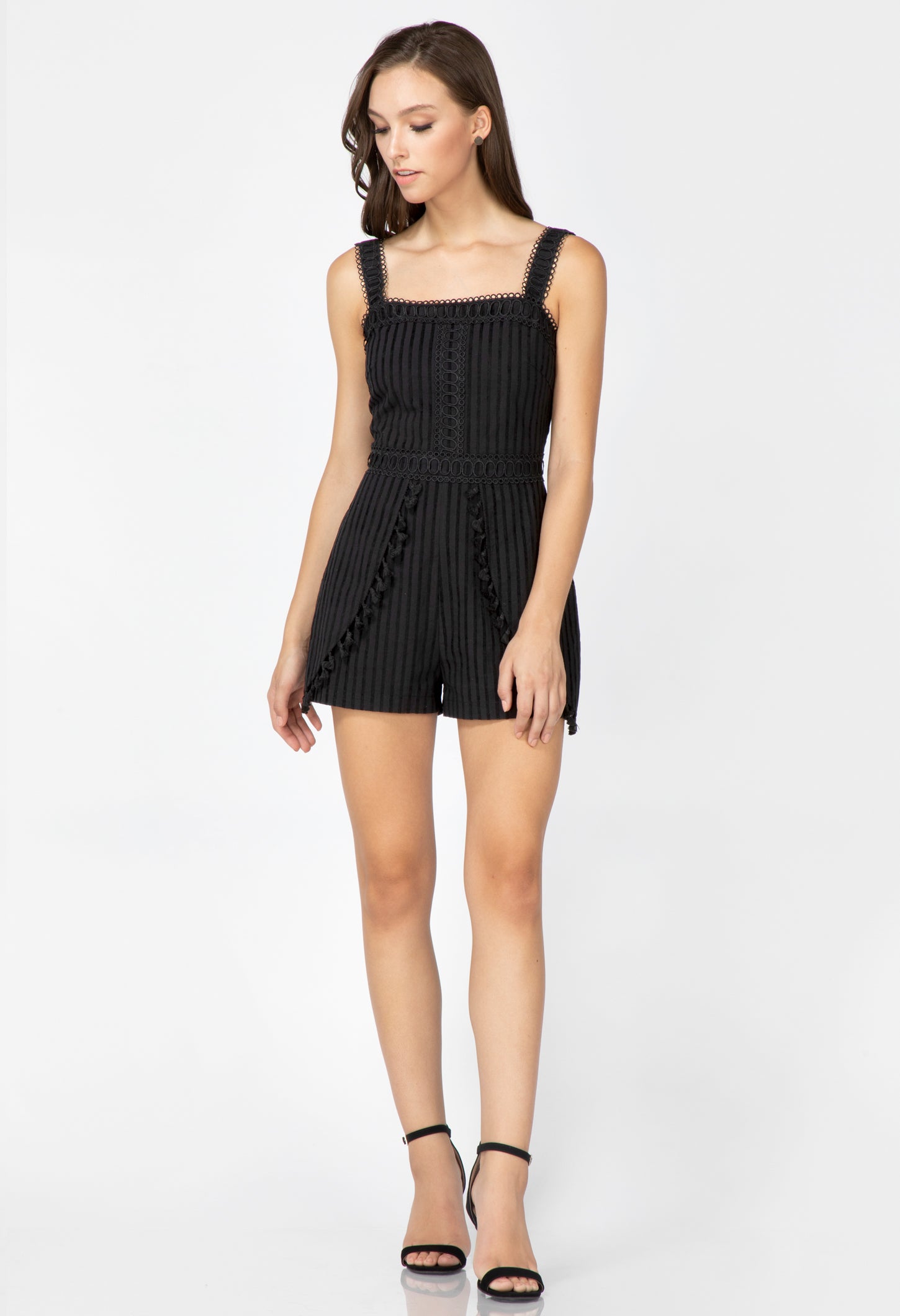 Cailin Textured Stripe Romper