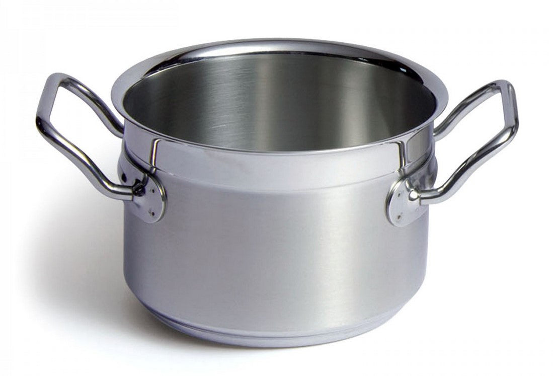  Stainless Steel 18/10 Saucepan/Casserole, 8 inch (20cm), Handle  & Lid, 3 Qt (2.75 L) Made in Italy, Compatible with Silga Milano: Home &  Kitchen