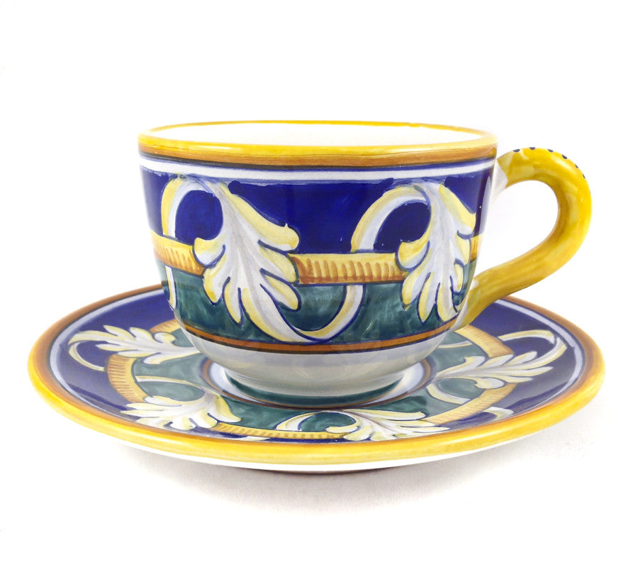 Sicilian Fuoco Demitasse Espresso Cup & Saucer