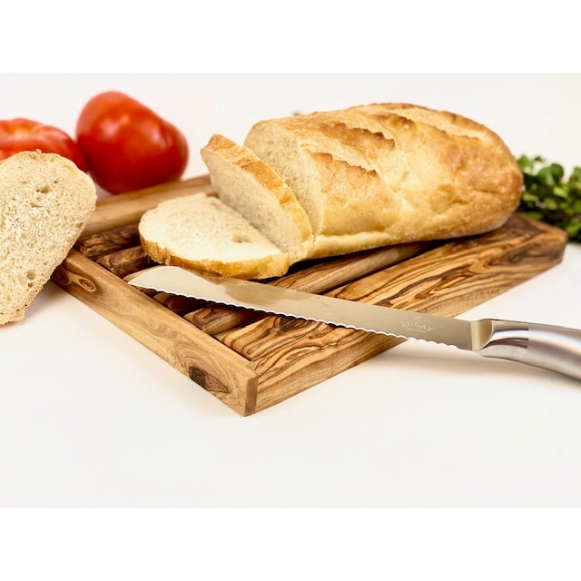 Olive Wood Bread Board, Serving tray & Trivet – 2 stackable pieces –  UNIQUE-TOUCHES®