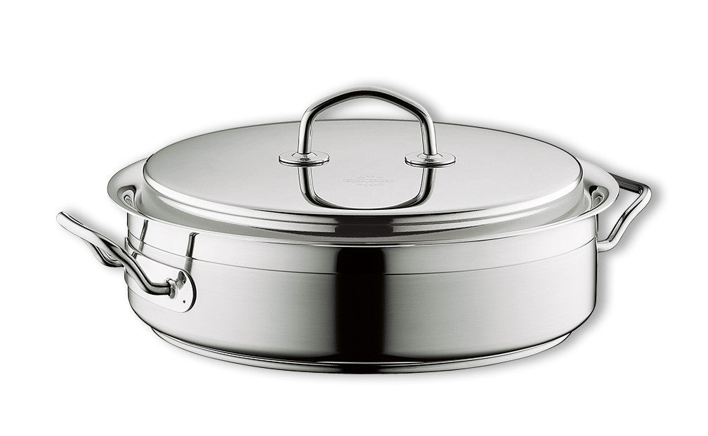 Silga Teknika Cookware Pot Saucepan Low Casserole Risotto #17028-NWT #1 5.3  Qt