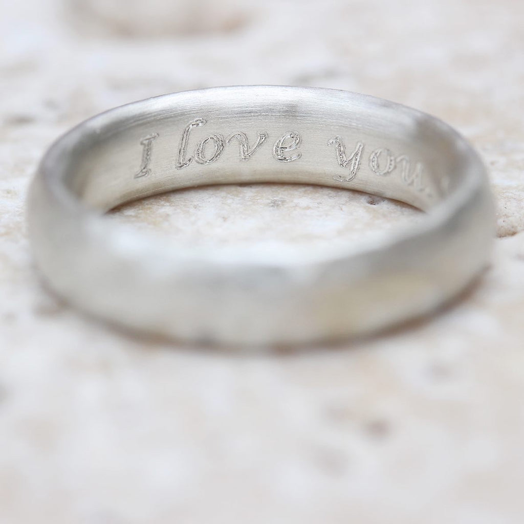 Skinny sterling silver gemstone stacking ring – TLK Jewellery