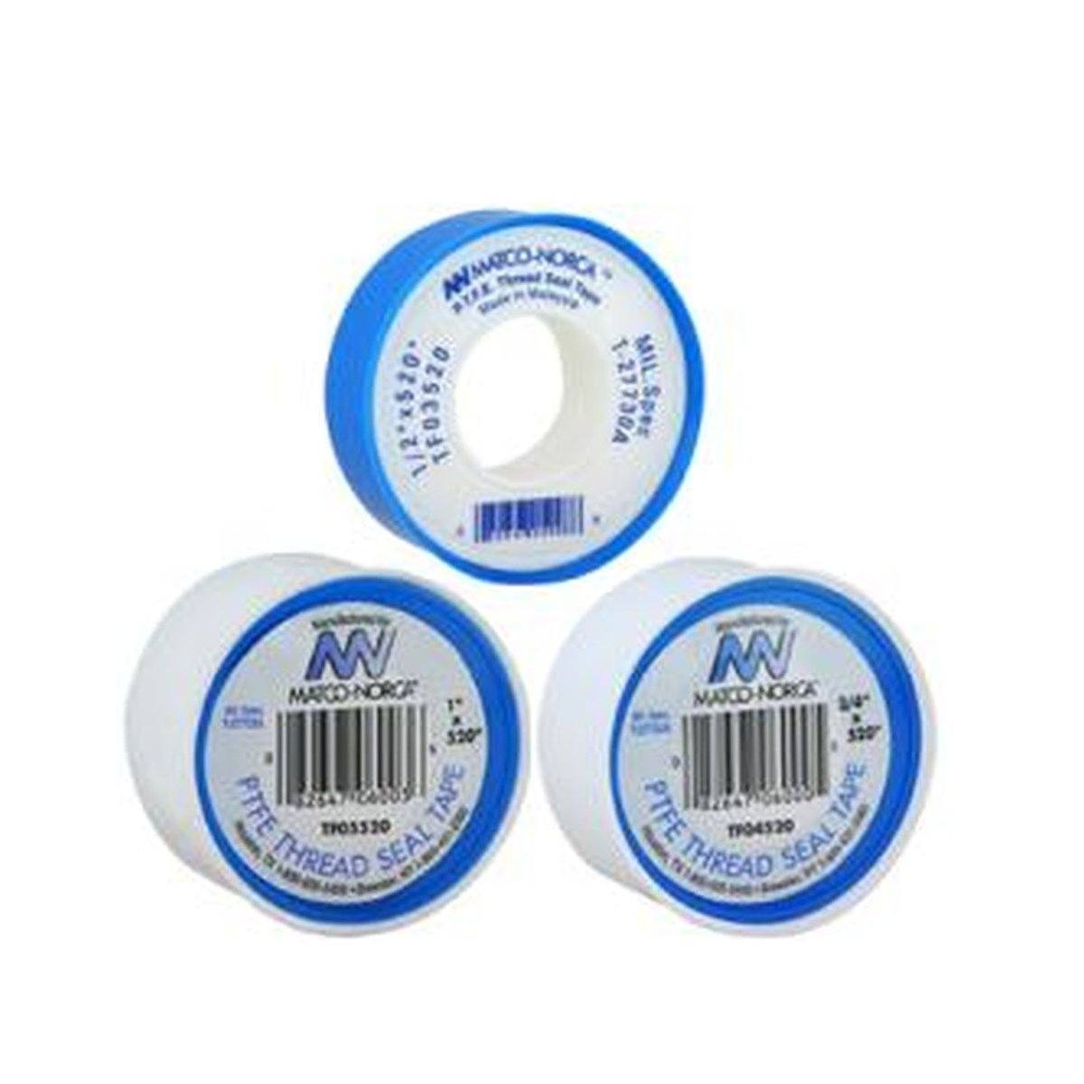 Stainless Steel Thread Tapes - Teflon PTFE 1/2 in. x 260 in.