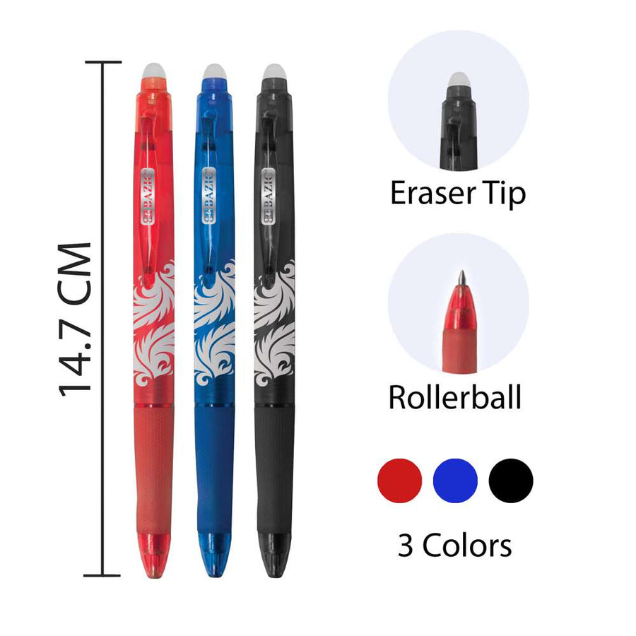 Pilot FriXion Ball 0.7mm Erasable Rollerball Gel Pen BL-FR7 - ALL Colours