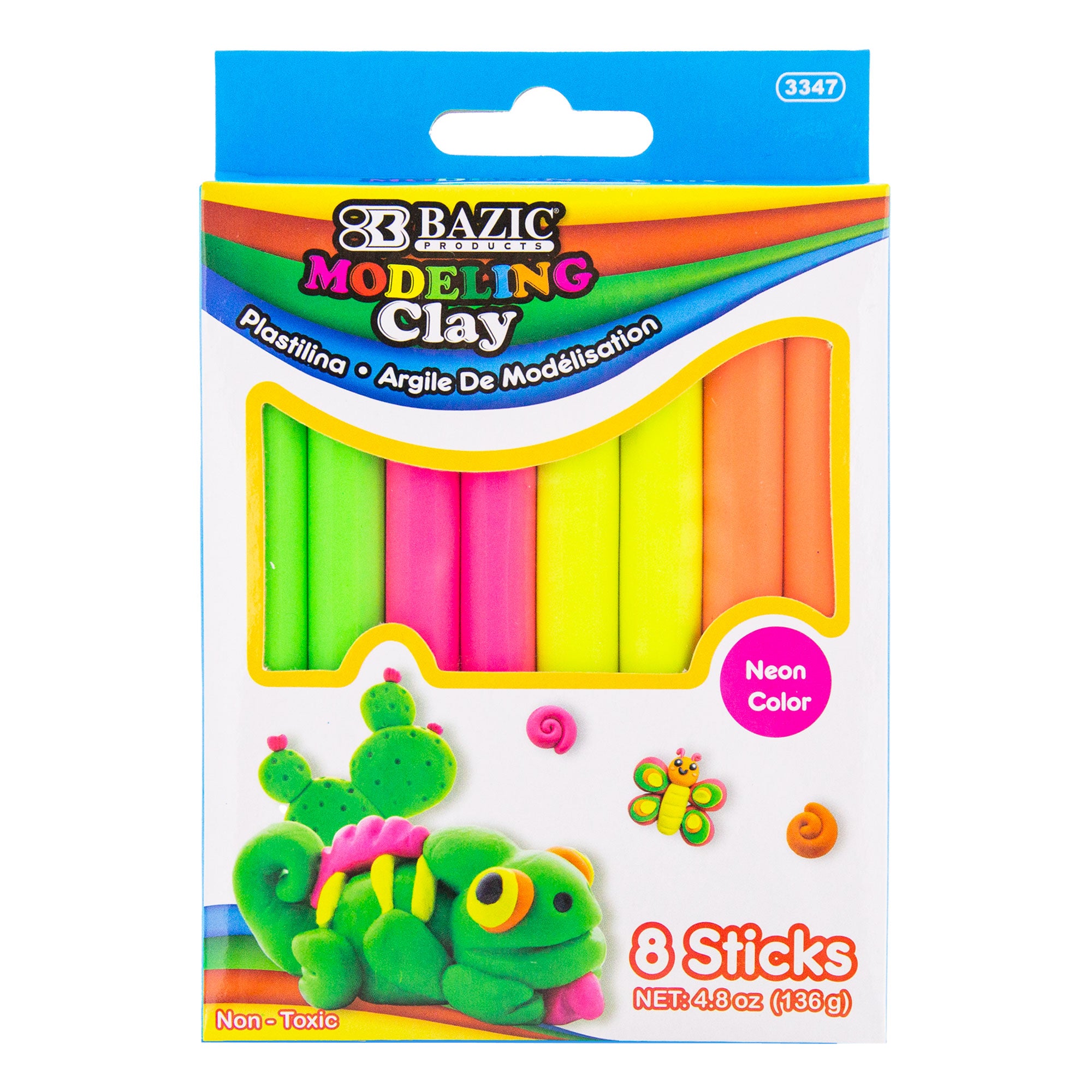 9.17 oz (260g) 9 Color Modeling Clay Sticks 24 Pack