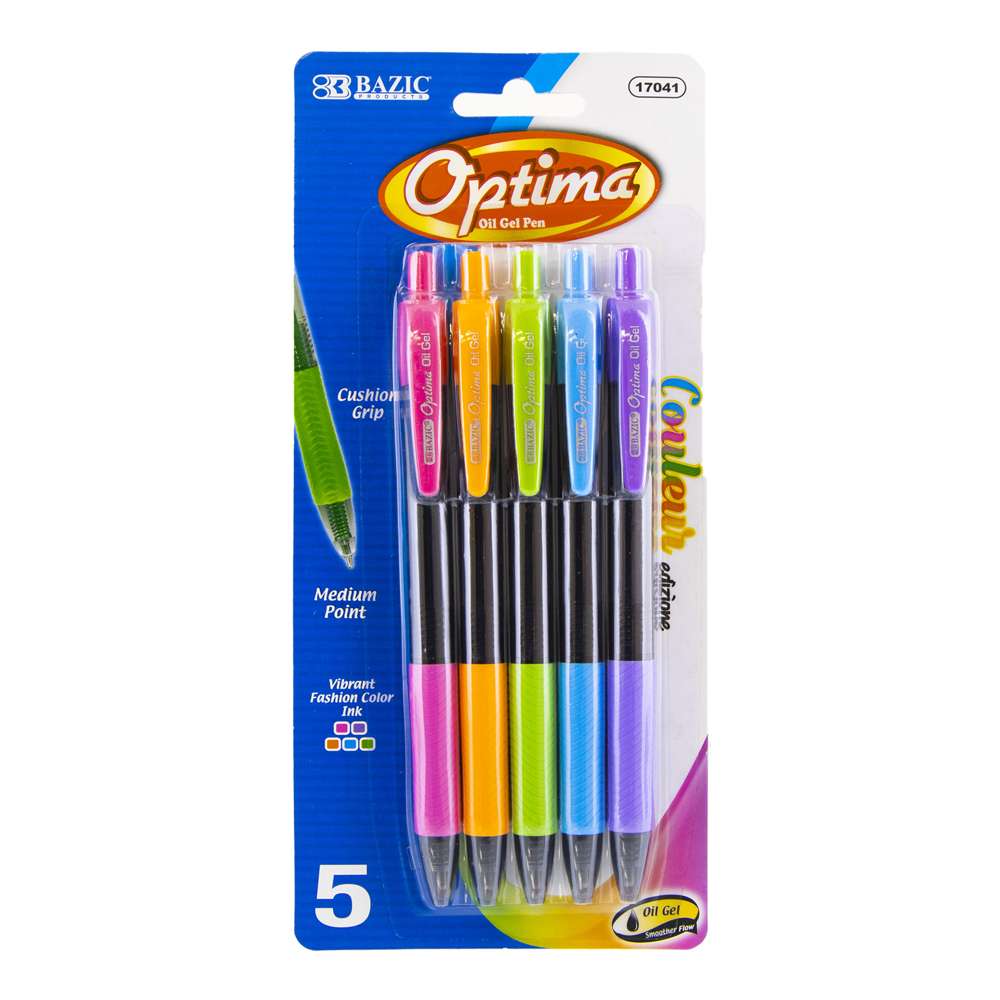 Gel Pens with Standard, Neon, Metallic, and Glitter Gel Pens, 50ct