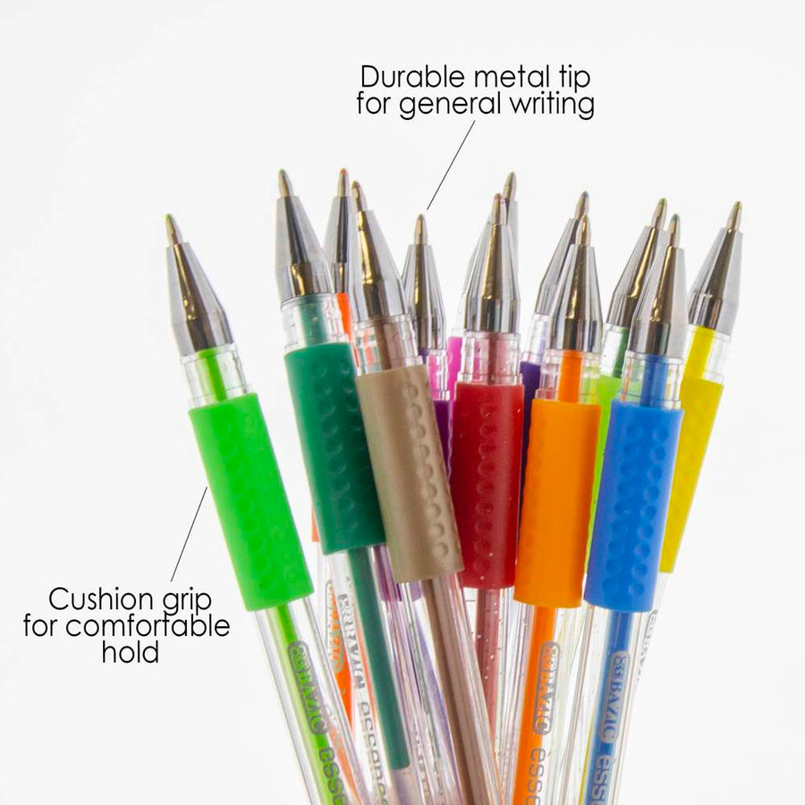 Tofficu 4pcs Ballpoint Pen Colored Gel Pens Decor Glitter Gel Pens Kids  Pens Tul Pens Sparkly Fancy Pens Advertising Gift Pen Business Gift Pen  Metal