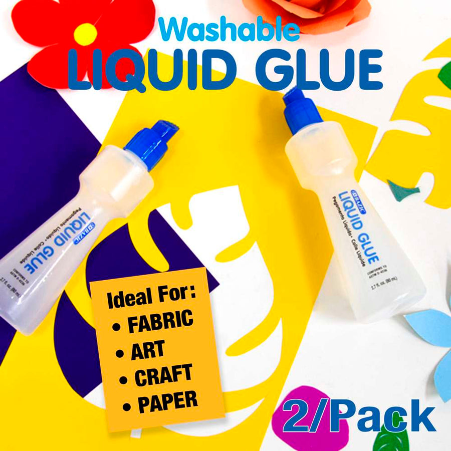  BAZIC Washable Clear School Glue 1 Gallon, Liquid Glues  Adhesive, for Making Slime Paper Art Crafts at School Home Office, 1-Pack :  Arts, Crafts & Sewing