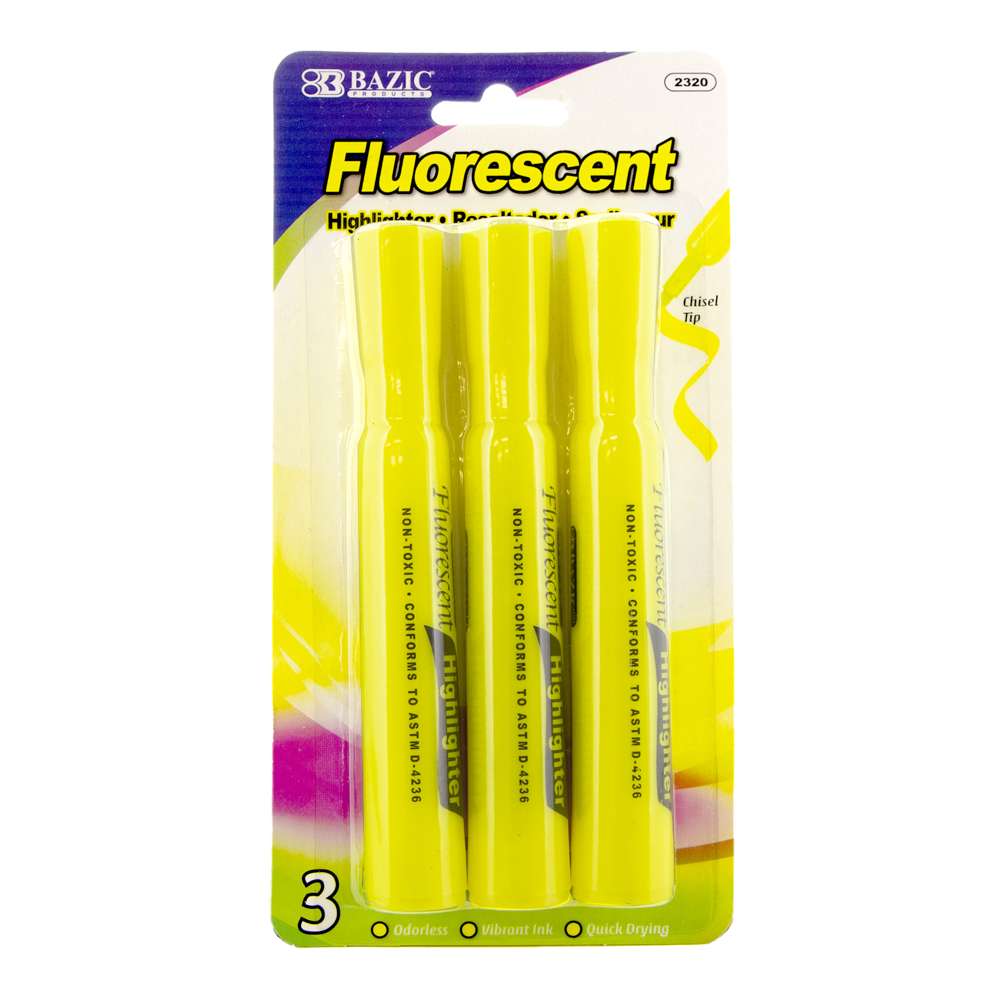 Highlighters Markers Assorted Colors Bulk Fluorescent Highlighter Marker Pens Pack – Large Value Set of 14 Color Chisel Tip Yellow Blue Green Pink