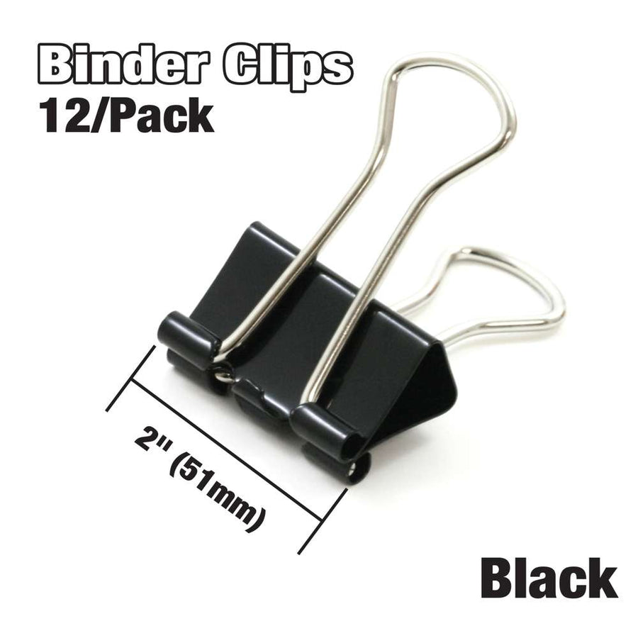 Binder Clip Black (1 Inch) – Oakmonts