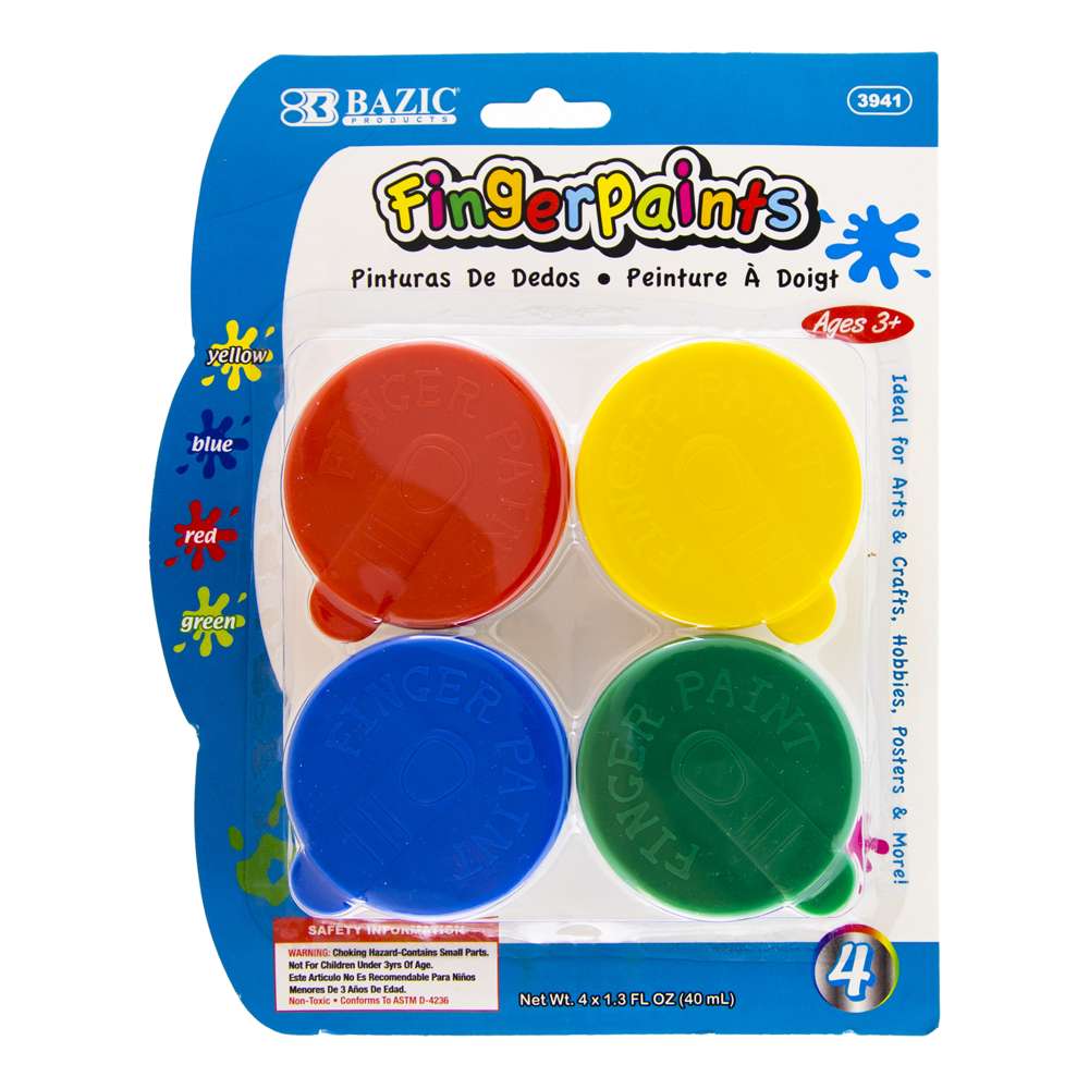  BAZIC Finger Paint Paper Pad 20 Sheets 16 X 12, Oil Painting  Watercolor Papers, Gift for Kids Toddlers Classrooms School Home DIY  Projects, 1-Pack : Toys & Games