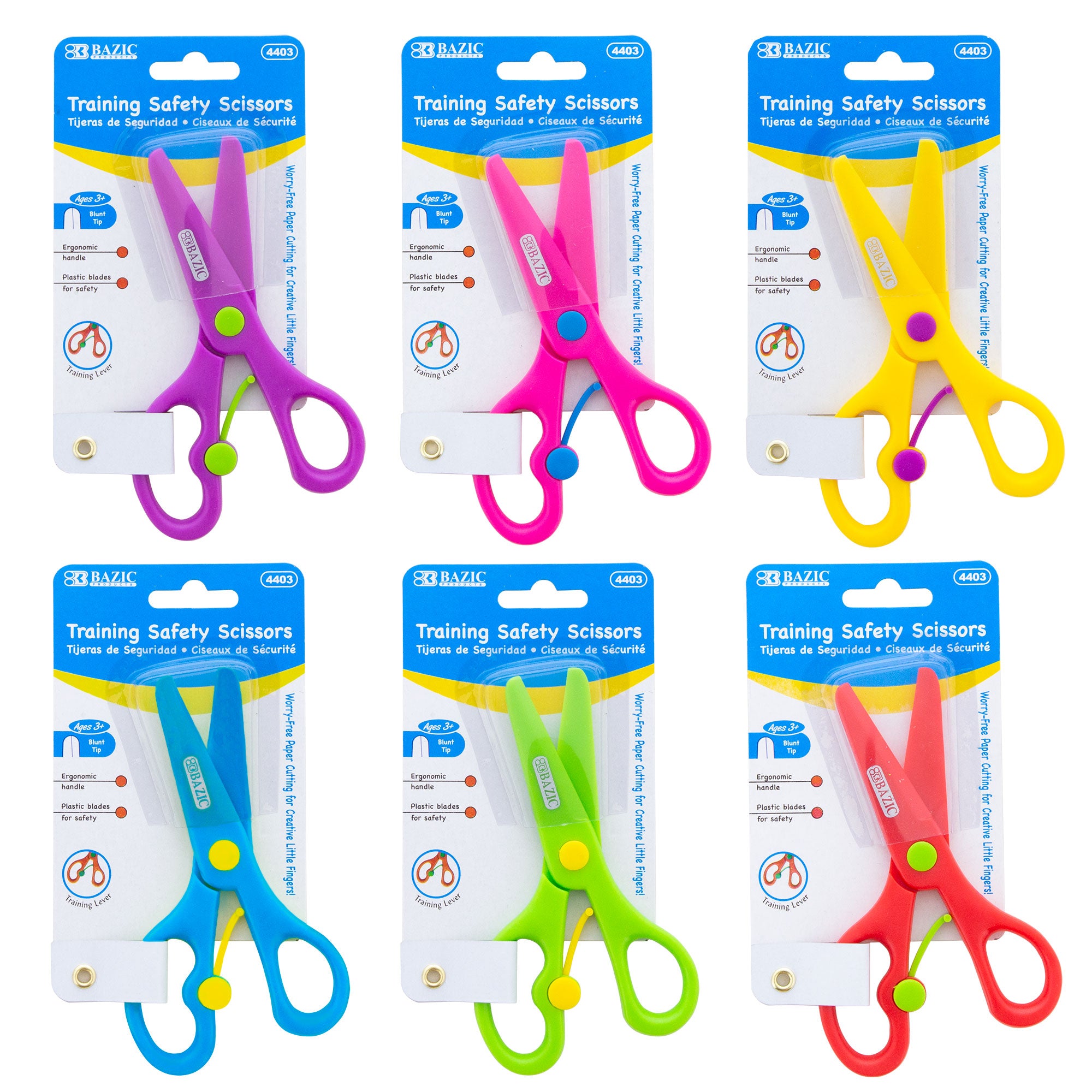 Kids Scissors,5.5 Blunt tip Scissors for Children,Bulk scissors for school  kids,Safe blade suitable for Kindergarten primary school cutting paper