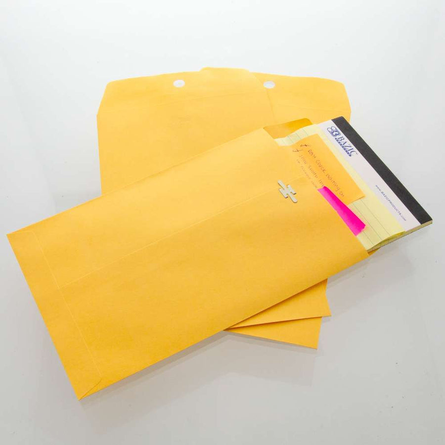 9 x 12 Matte Cardstock Presentation Folders - Brown Kraft Paperbag